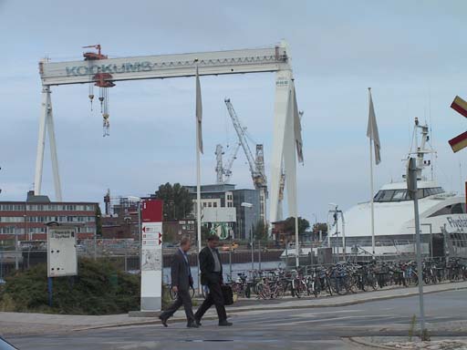 Del af havnen i Malm�